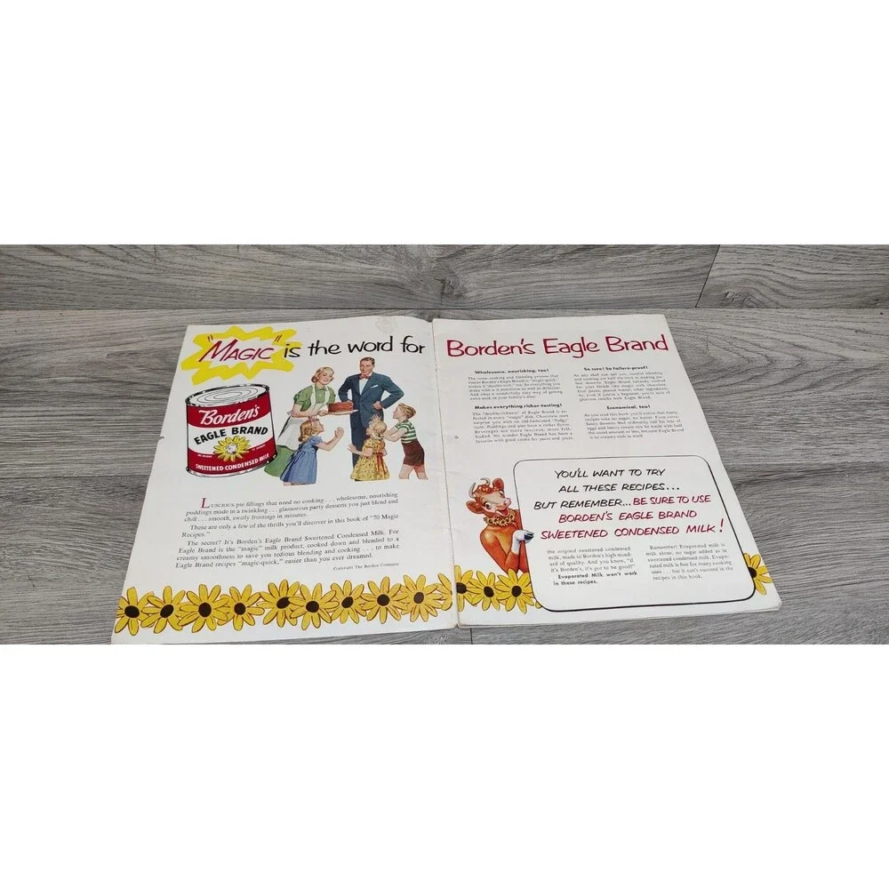 Vintage Borden’s Eagle Brand 70 Magic Recipes 1960s